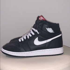 Jordan 1, Retro OG Highs, White and Black leather